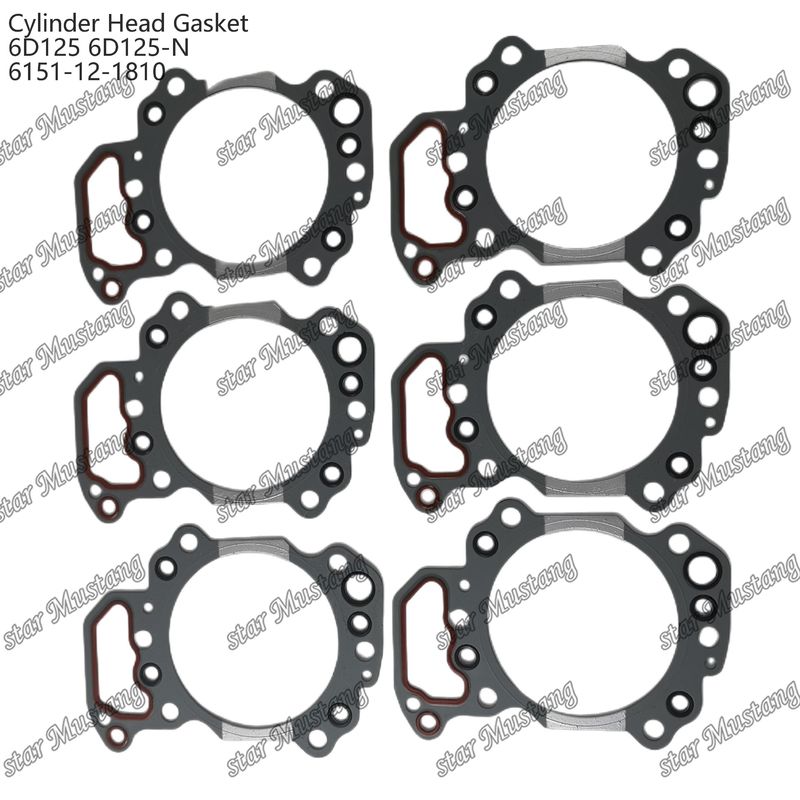 ซิลินเดอร์แก๊สเคท 6D125 6D125-N 6151-12-1810 สําหรับเครื่องยนต์ KUMATSU