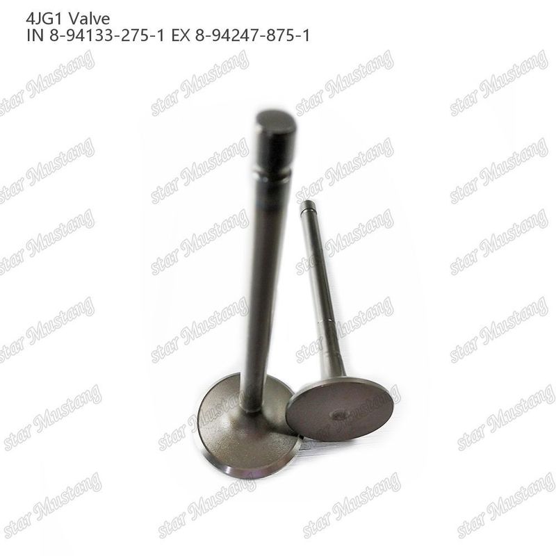 วาล์ว 4JG1 IN 8-94133-275-1 EX 8-94247-875-1 สําหรับอะไหล่เครื่องยนต์ Isuzu