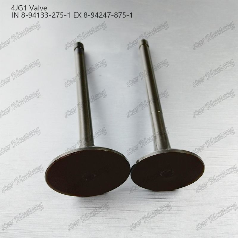 วาล์ว 4JG1 IN 8-94133-275-1 EX 8-94247-875-1 สําหรับอะไหล่เครื่องยนต์ Isuzu