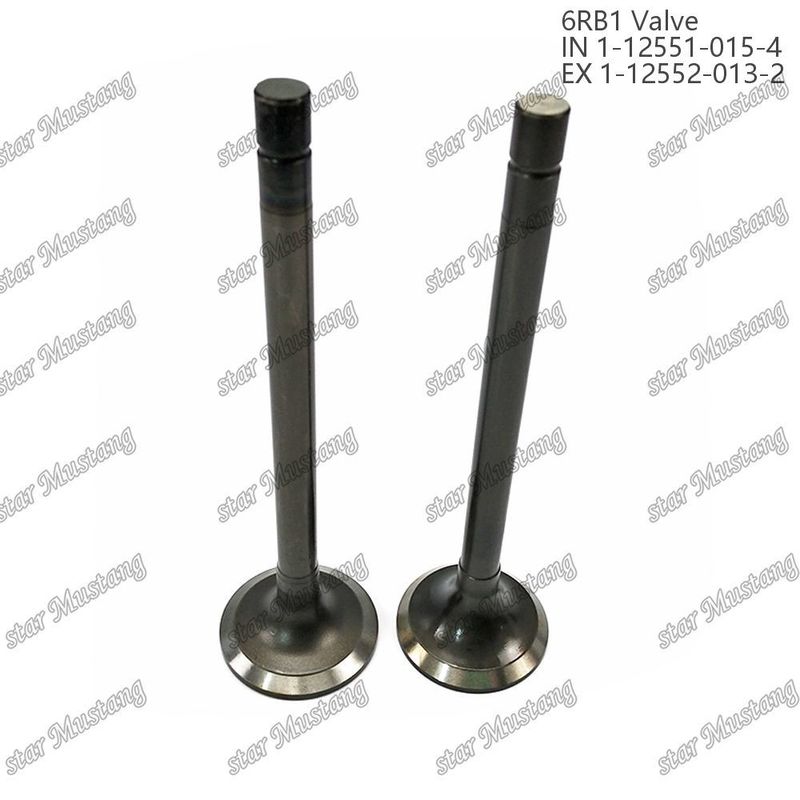 วาล์ว 6RB1 IN 1-12551-015-4 EX 1-12552-013-2 เหมาะสําหรับอะไหล่เครื่องยนต์ Isuzu