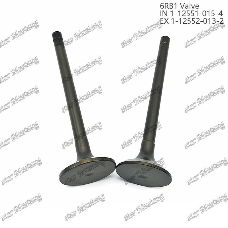 วาล์ว 6RB1 IN 1-12551-015-4 EX 1-12552-013-2 เหมาะสําหรับอะไหล่เครื่องยนต์ Isuzu