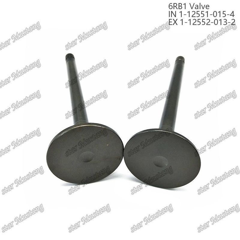 วาล์ว 6RB1 IN 1-12551-015-4 EX 1-12552-013-2 เหมาะสําหรับอะไหล่เครื่องยนต์ Isuzu