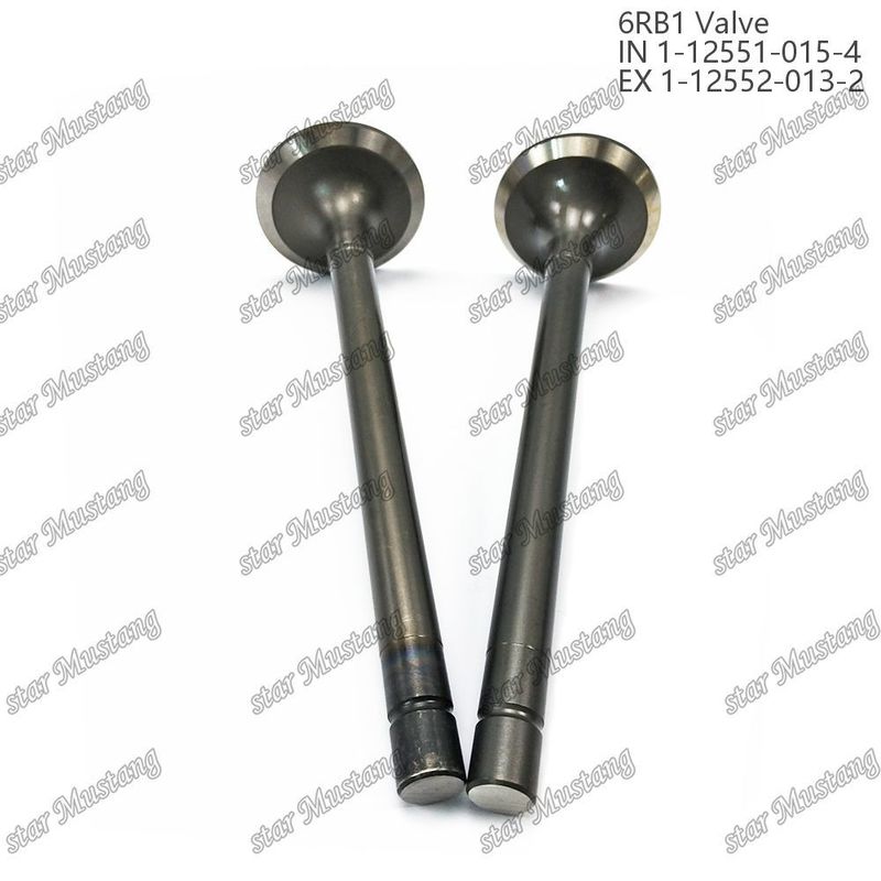 วาล์ว 6RB1 IN 1-12551-015-4 EX 1-12552-013-2 เหมาะสําหรับอะไหล่เครื่องยนต์ Isuzu