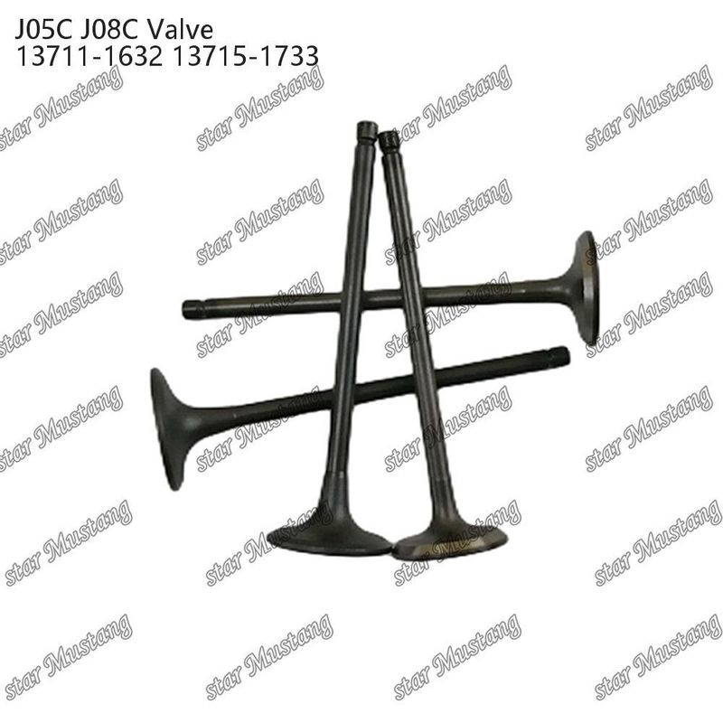วาล์ว J05C J08C 13711-1632 13715-1733 เหมาะสําหรับอะไหล่เครื่องยนต์ Hino