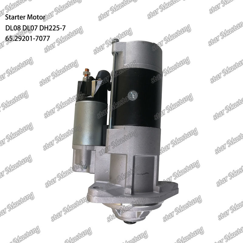DL08 DL07 DH225-7 มอเตอร์สตาร์เตอร์มอเตอร์ 24V 11T 5.5KW 65.29201-7077 สําหรับ DOOSAN DAEWOO อุปกรณ์สํารองเครื่องยนต์