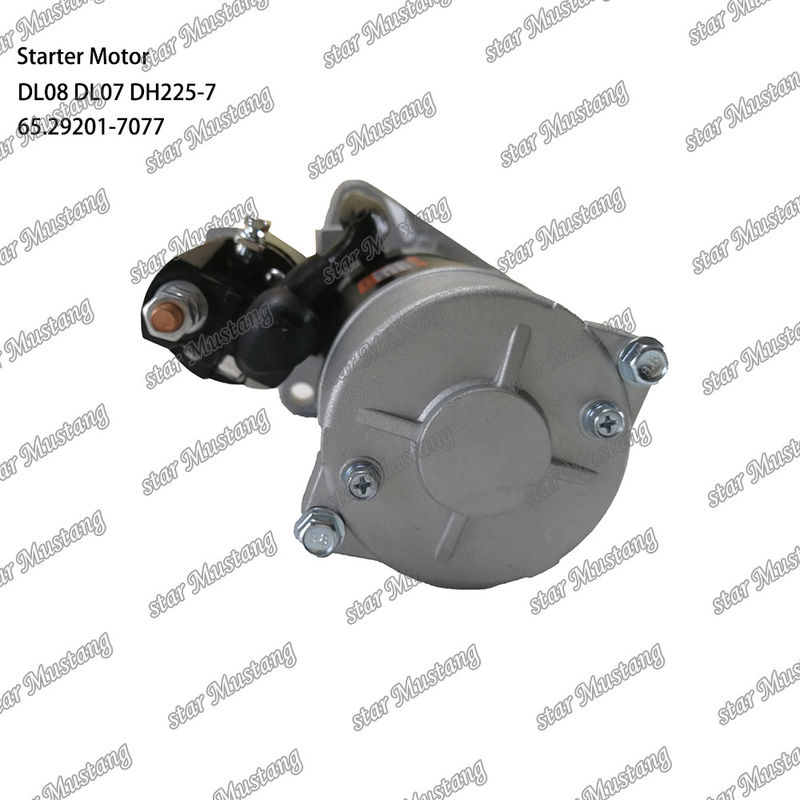 DL08 DL07 DH225-7 มอเตอร์สตาร์เตอร์มอเตอร์ 24V 11T 5.5KW 65.29201-7077 สําหรับ DOOSAN DAEWOO อุปกรณ์สํารองเครื่องยนต์