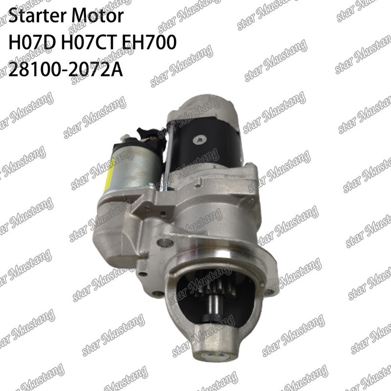 H07D H07CT EH700 EX220-5 มอเตอร์สตาร์เตอร์ มอเตอร์ 24V 11T 5.5KW 28100-2072A 28100-1443A 28100-2271 สําหรับอะไหล่เครื่อง HINO
