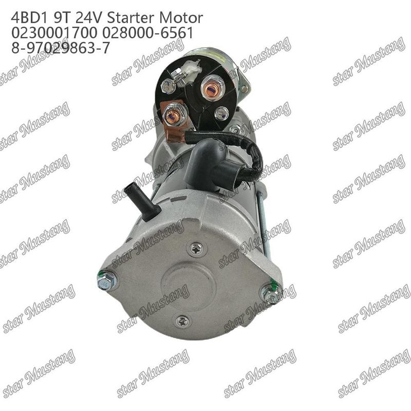 4BD1 มอเตอร์สตาร์เตอร์มอเตอร์ 24V 0230001700 028000-6561 8-97029863-7 สําหรับอะไหล่เครื่องยนต์ ISUZU