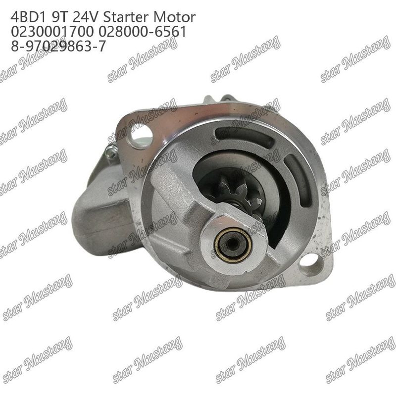 4BD1 มอเตอร์สตาร์เตอร์มอเตอร์ 24V 0230001700 028000-6561 8-97029863-7 สําหรับอะไหล่เครื่องยนต์ ISUZU