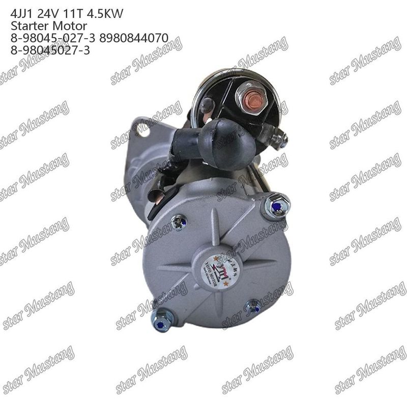 4JJ1 มอเตอร์สตาร์เตอร์ มอเตอร์ 24V 11T 4.5KW 8-98045-027-3 8980844070 8-98045027-3 สําหรับเครื่องยนต์ ISUZU