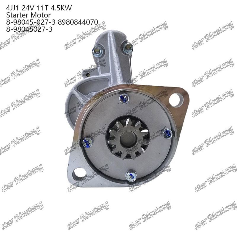 4JJ1 มอเตอร์สตาร์เตอร์ มอเตอร์ 24V 11T 4.5KW 8-98045-027-3 8980844070 8-98045027-3 สําหรับเครื่องยนต์ ISUZU