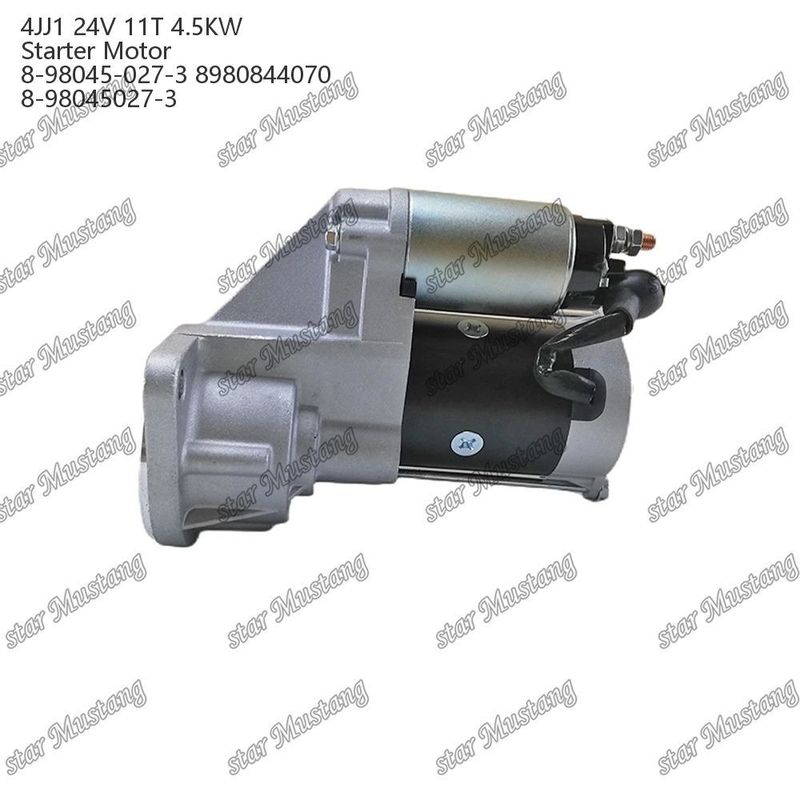 4JJ1 มอเตอร์สตาร์เตอร์ มอเตอร์ 24V 11T 4.5KW 8-98045-027-3 8980844070 8-98045027-3 สําหรับเครื่องยนต์ ISUZU