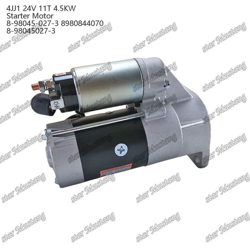 4JJ1 มอเตอร์สตาร์เตอร์ มอเตอร์ 24V 11T 4.5KW 8-98045-027-3 8980844070 8-98045027-3 สําหรับเครื่องยนต์ ISUZU