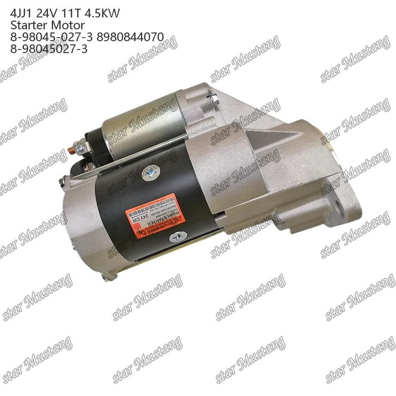 4JJ1 มอเตอร์สตาร์เตอร์ มอเตอร์ 24V 11T 4.5KW 8-98045-027-3 8980844070 8-98045027-3 สําหรับเครื่องยนต์ ISUZU