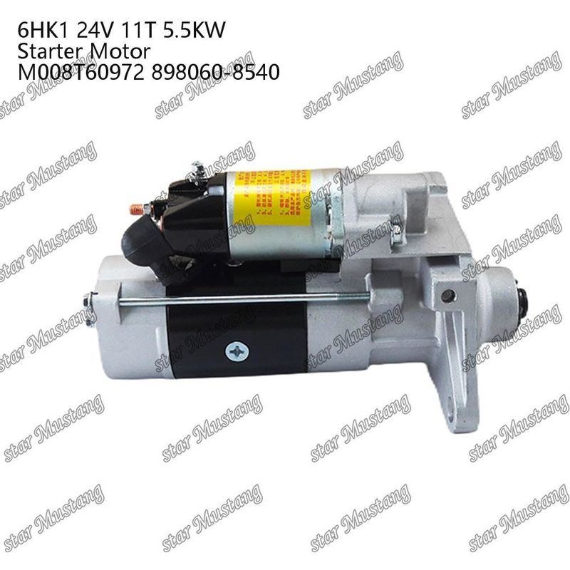 6HK1 มอเตอร์สตาร์เตอร์ มอเตอร์ 24V 11T 5.5KW M008T60972 898060-8540 สําหรับเครื่องยนต์ ISUZU
