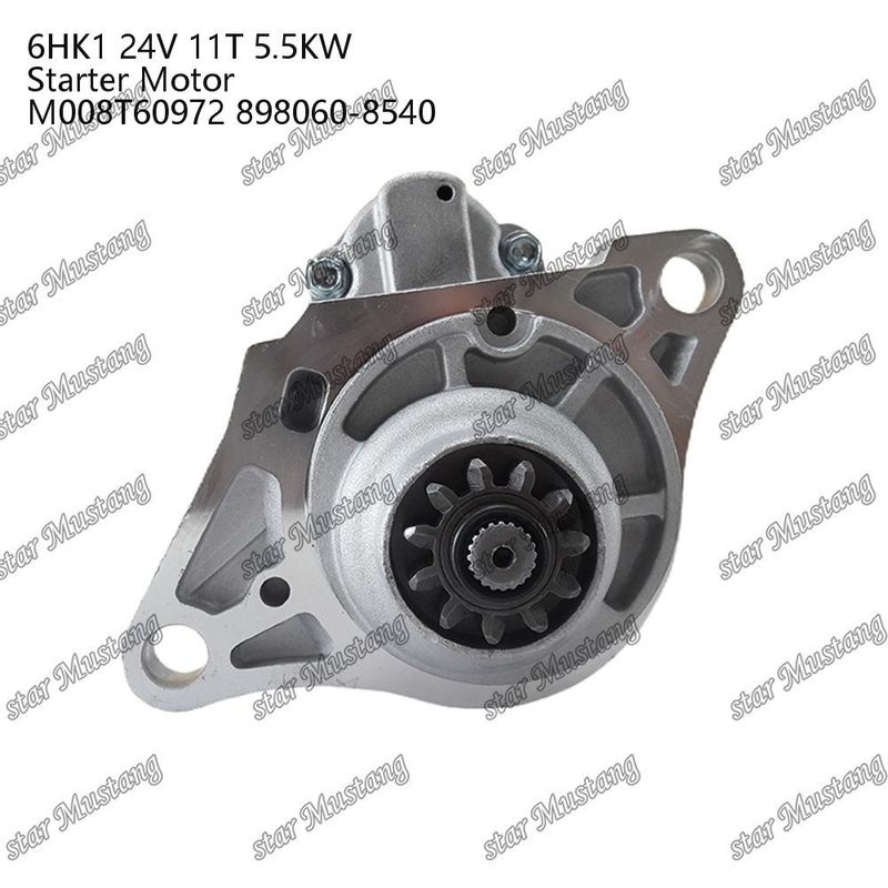 6HK1 มอเตอร์สตาร์เตอร์ มอเตอร์ 24V 11T 5.5KW M008T60972 898060-8540 สําหรับเครื่องยนต์ ISUZU