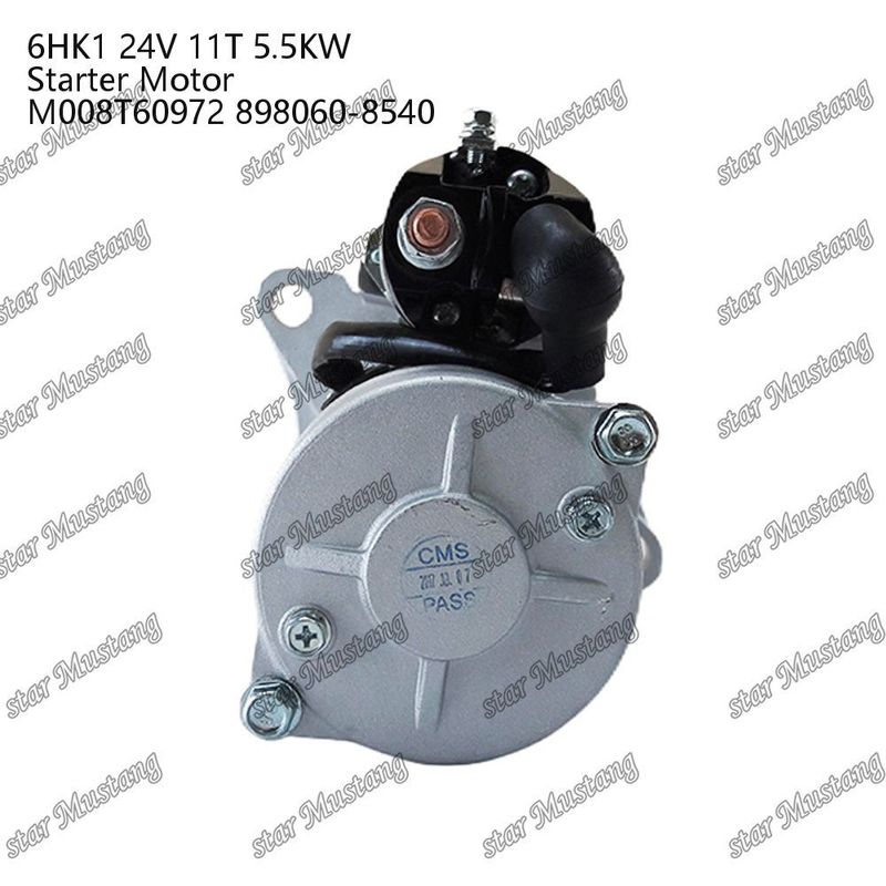 6HK1 มอเตอร์สตาร์เตอร์ มอเตอร์ 24V 11T 5.5KW M008T60972 898060-8540 สําหรับเครื่องยนต์ ISUZU