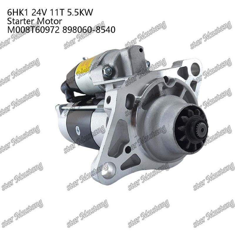 6HK1 มอเตอร์สตาร์เตอร์ มอเตอร์ 24V 11T 5.5KW M008T60972 898060-8540 สําหรับเครื่องยนต์ ISUZU
