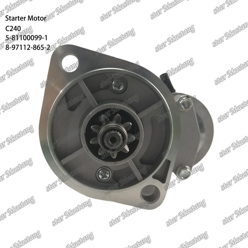 C240 มอเตอร์สตาร์เตอร์ มอเตอร์ 9T 12V 5-81100099-1 8-97112-865-2 สําหรับอะไหล่เครื่องยนต์ ISUZU