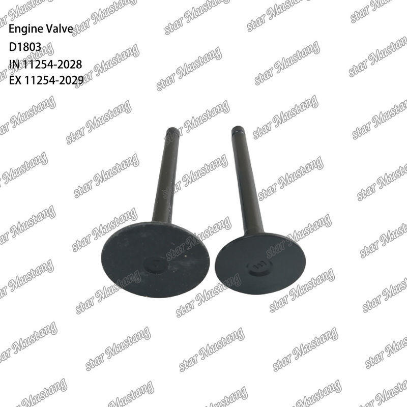 เครื่องยนต์ดีเซล D1803 IN 11254-2028 EX 11254-2029 กล่องสั้นที่มีวาล์วโครงสร้างอินเทรเนต