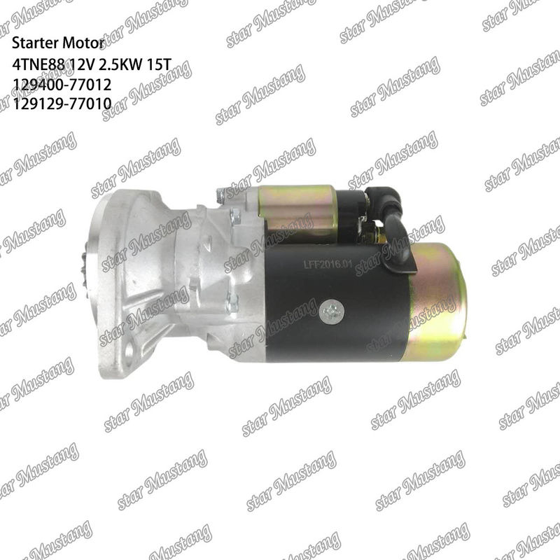 4TNE88 เครื่องยนต์ เครื่องเริ่มเครื่องยนต์ 12V 2.5KW 15T 129400-77012 129129-77010 สําหรับเครื่องยนต์ YANMAR