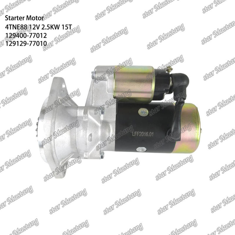 4TNE88 เครื่องยนต์ เครื่องเริ่มเครื่องยนต์ 12V 2.5KW 15T 129400-77012 129129-77010 สําหรับเครื่องยนต์ YANMAR