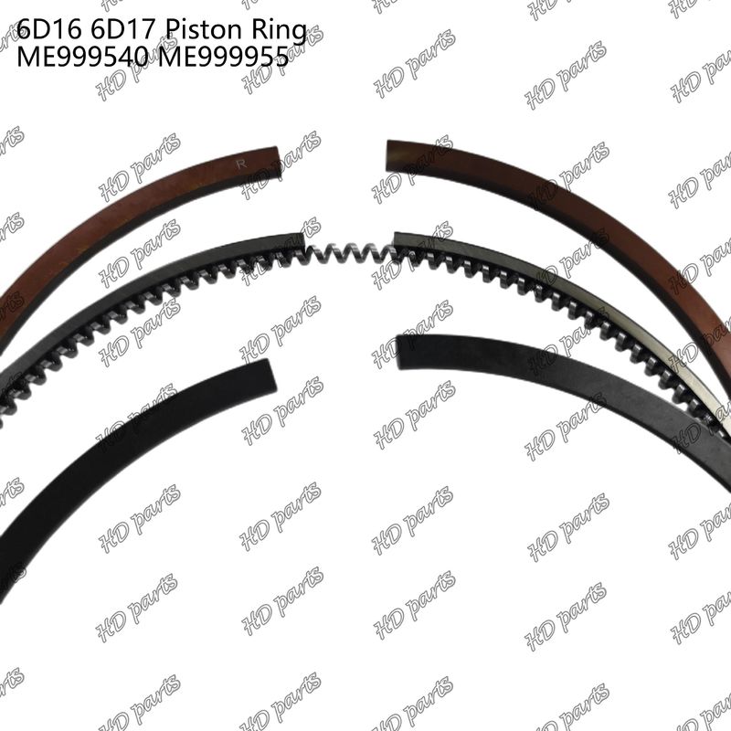 สนับสนุนออนไลน์ พริสตันวงแหวน 6D16 6D17 ME999540 ME999955 เหมาะสําหรับเครื่องยนต์ Mitsubishi อะไหล่