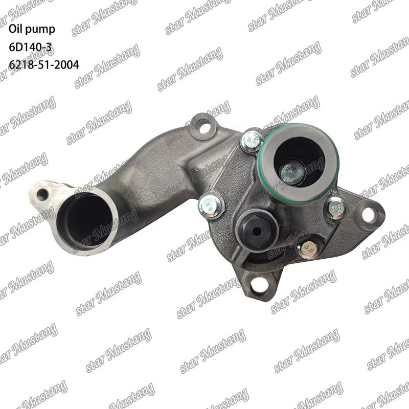 ปั๊มน้ํามันเดิม 6D140-3 6218-51-2004 เหมาะสําหรับอะไหล่เครื่องยนต์ Mitsubishi