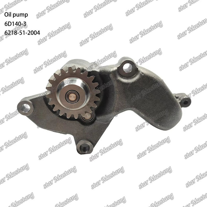 ปั๊มน้ํามันเดิม 6D140-3 6218-51-2004 เหมาะสําหรับอะไหล่เครื่องยนต์ Mitsubishi