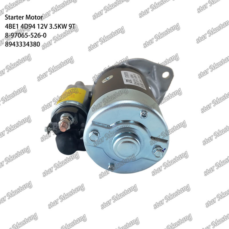 มอเตอร์สตาร์เตอร์ 4BE1 4D94 12V 9T 8-97065-526-0 8943334380 เหมาะสําหรับสําหรับเครื่องยนต์ Komatsu