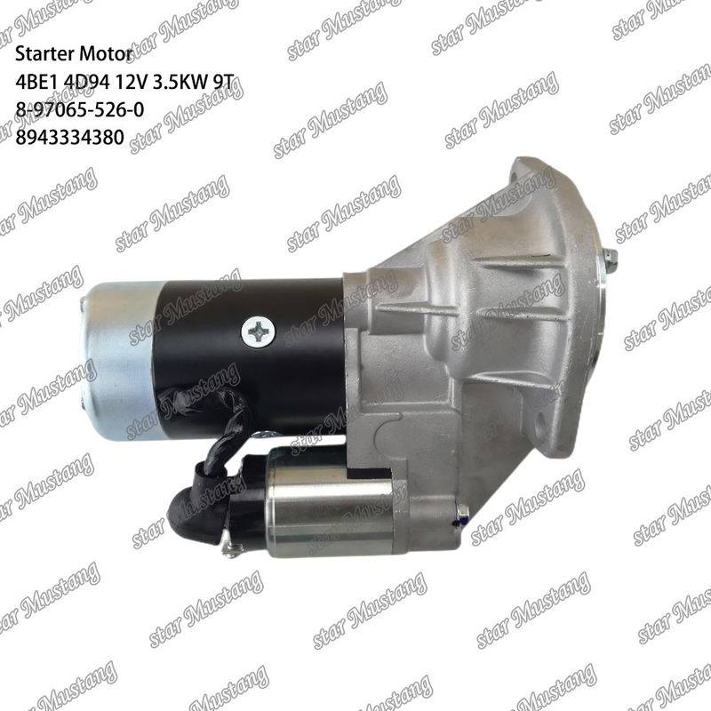 มอเตอร์สตาร์เตอร์ 4BE1 4D94 12V 9T 8-97065-526-0 8943334380 เหมาะสําหรับสําหรับเครื่องยนต์ Komatsu