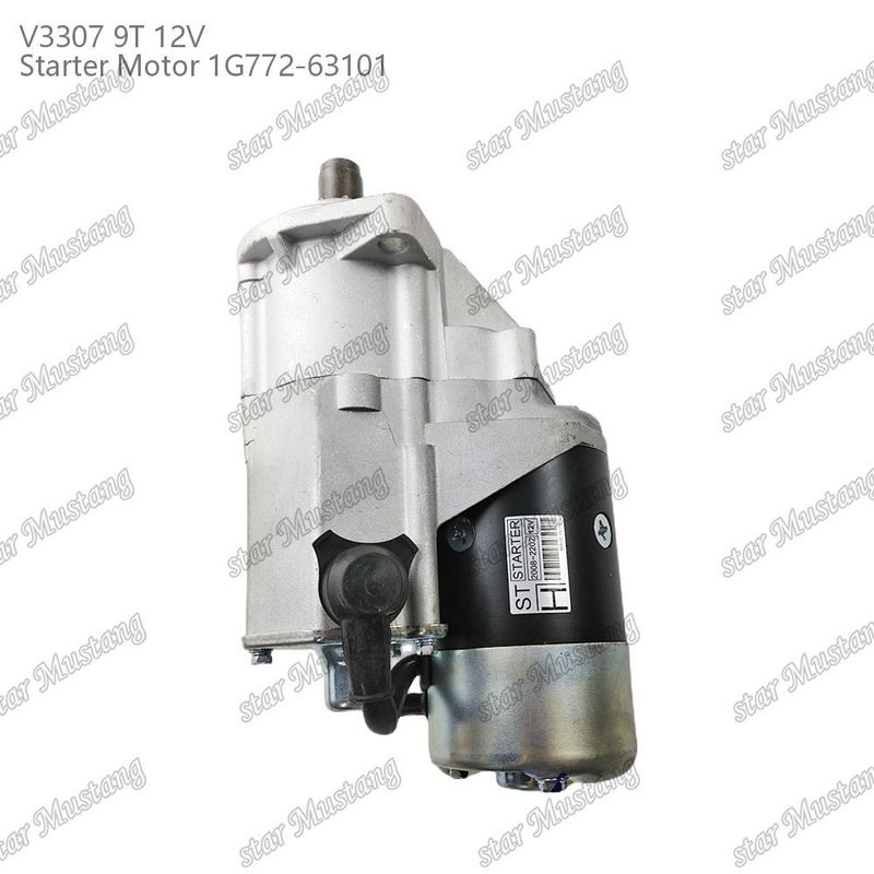 มอเตอร์เริ่มต้น V3307 9T 12V 1G772-63101 เหมาะสําหรับสําหรับ Kubota ส่วนเครื่องยนต์