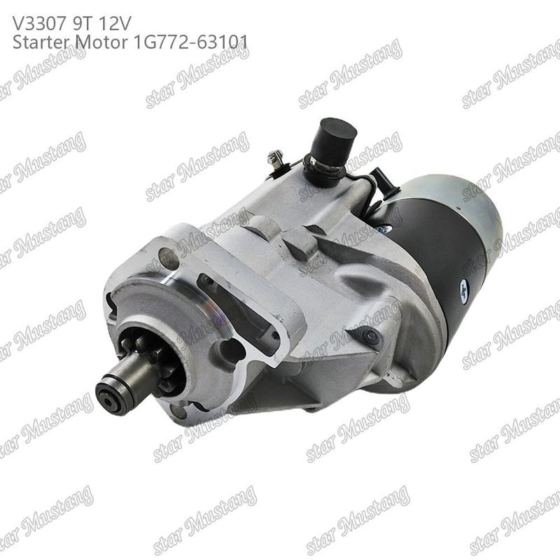 มอเตอร์เริ่มต้น V3307 9T 12V 1G772-63101 เหมาะสําหรับสําหรับ Kubota ส่วนเครื่องยนต์
