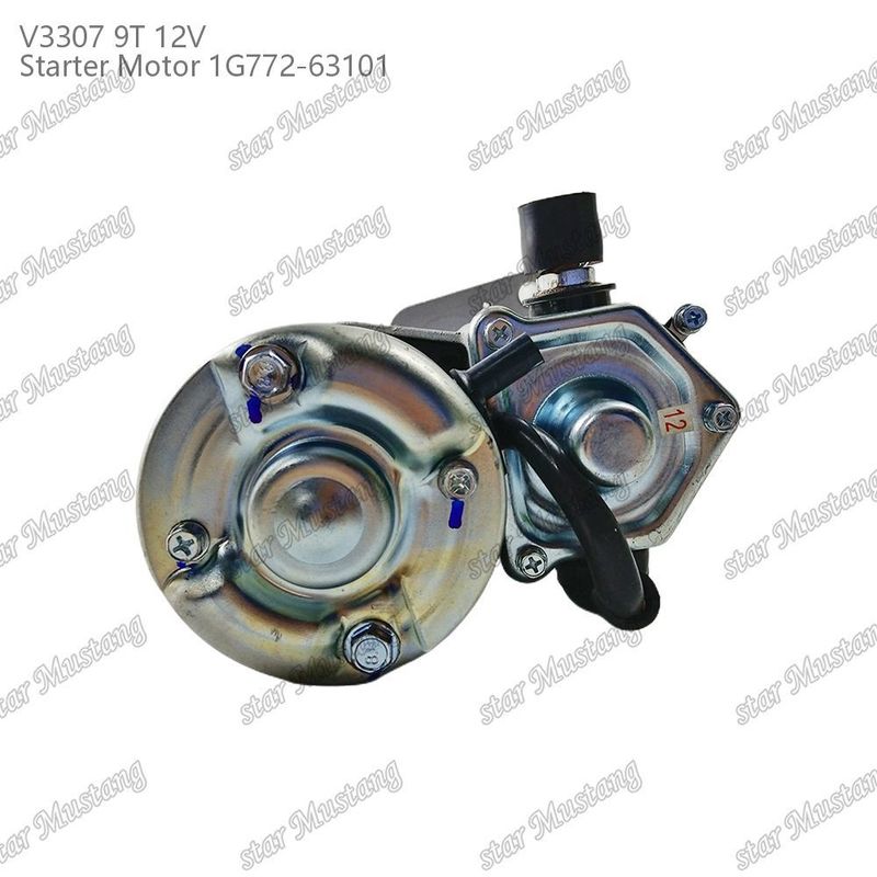 มอเตอร์เริ่มต้น V3307 9T 12V 1G772-63101 เหมาะสําหรับสําหรับ Kubota ส่วนเครื่องยนต์