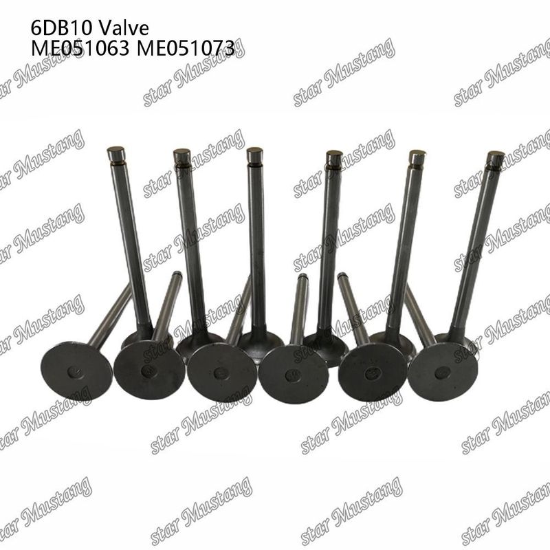 วาล์วโครงสร้างบูรณาการ 6DB10 IN ME051063 EX ME051073 เครื่องยนต์ดีเซล ชิ้นแท้