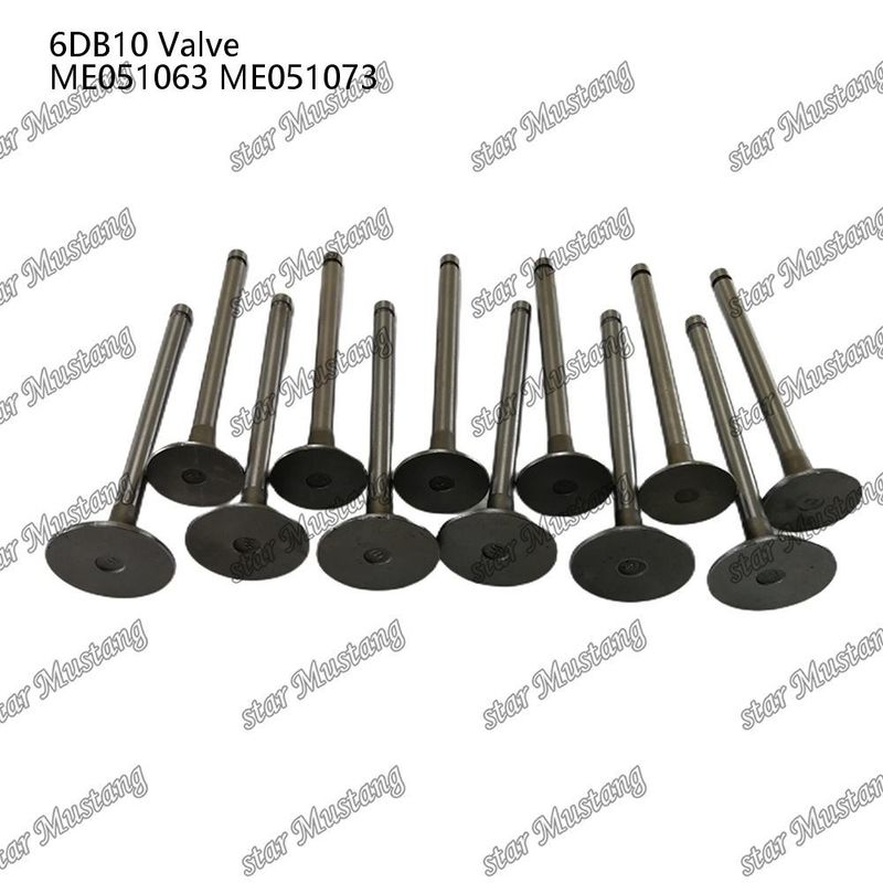 วาล์วโครงสร้างบูรณาการ 6DB10 IN ME051063 EX ME051073 เครื่องยนต์ดีเซล ชิ้นแท้