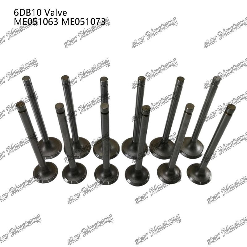 วาล์วโครงสร้างบูรณาการ 6DB10 IN ME051063 EX ME051073 เครื่องยนต์ดีเซล ชิ้นแท้