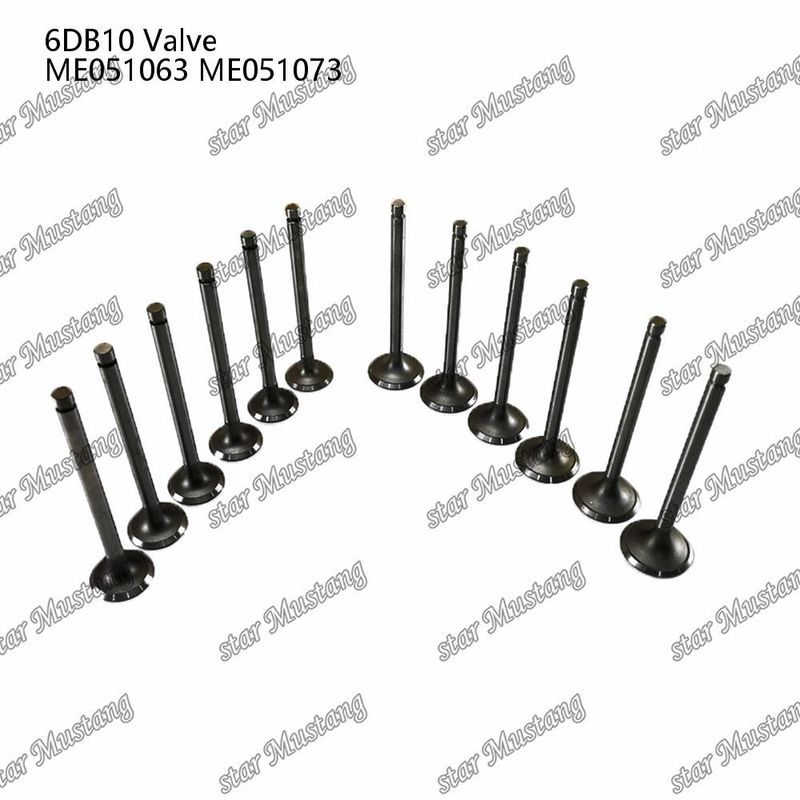 วาล์วโครงสร้างบูรณาการ 6DB10 IN ME051063 EX ME051073 เครื่องยนต์ดีเซล ชิ้นแท้