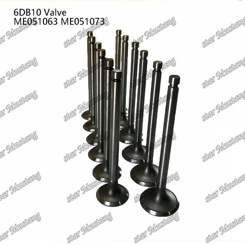 วาล์วโครงสร้างบูรณาการ 6DB10 IN ME051063 EX ME051073 เครื่องยนต์ดีเซล ชิ้นแท้