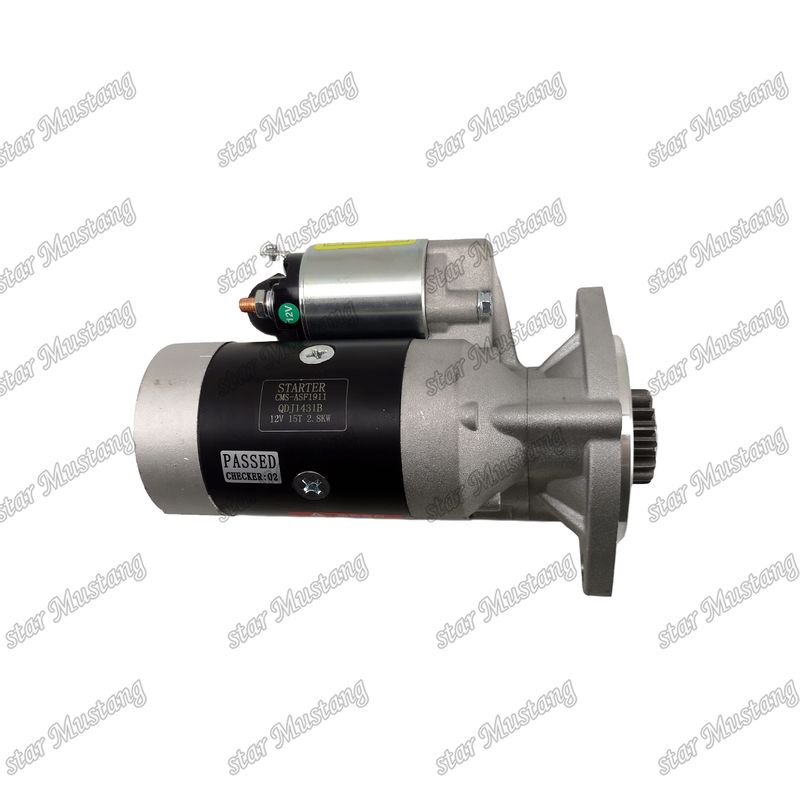 มอเตอร์สตาร์เตอร์ 12 วอล 15T 2.8KW สําหรับยนต์ YANMAR
