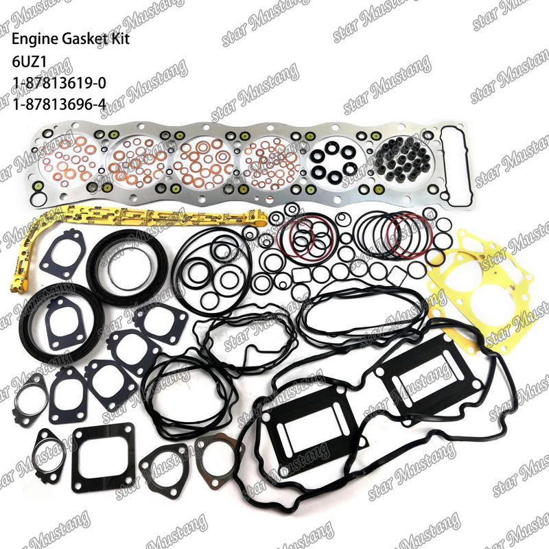 ชุดกระปุกเต็ม 6UZ1 1-87813619-0 1-87813696-4 เหมาะสําหรับอะไหล่เครื่องยนต์ ISUZU