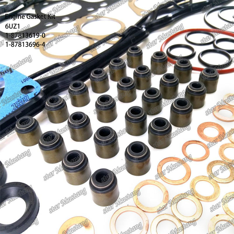ชุดเครื่องปักเต็ม 6UZ1 1-87813619-0 1-87813696-4 เหมาะสําหรับอะไหล่เครื่องยนต์ Isuzu