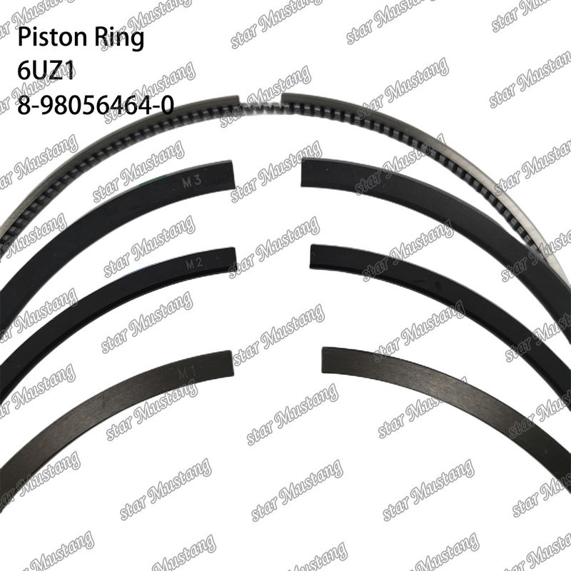 แหวนพิสตัน 6UZ1 8-98056464-0 1-87813127-0 เหมาะสําหรับอะไหล่เครื่องยนต์ Isuzu