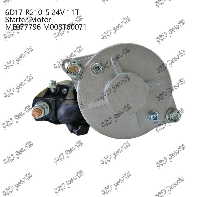 6D17 24V 11T R210-5 ME077796 M008T60071 เครื่องยนต์ดีเซล เครื่องเริ่มต้น เครื่องยนต์อื่น ๆ การรับรอง