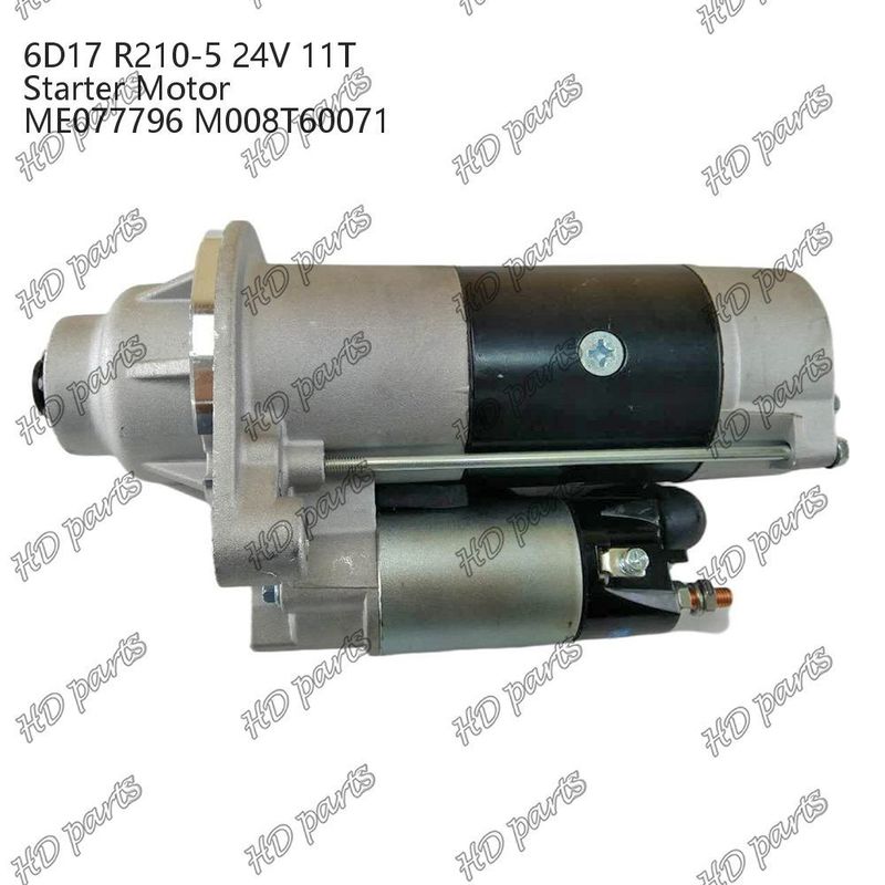 6D17 24V 11T R210-5 ME077796 M008T60071 เครื่องยนต์ดีเซล เครื่องเริ่มต้น เครื่องยนต์อื่น ๆ การรับรอง