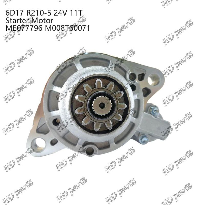 6D17 24V 11T R210-5 ME077796 M008T60071 เครื่องยนต์ดีเซล เครื่องเริ่มต้น เครื่องยนต์อื่น ๆ การรับรอง