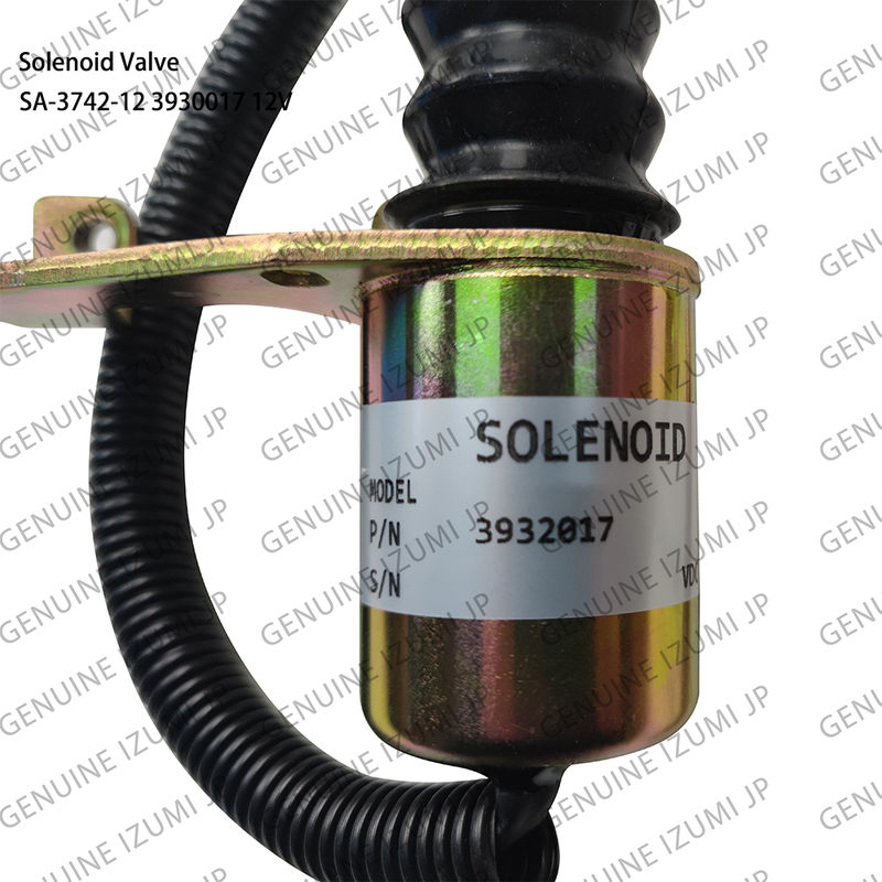 SA-3742-12 3932017 การปิดซอลีนอยด์วาล์ว 12 วอลต์ สําหรับส่วนของเครื่องยนต์ดีเซล