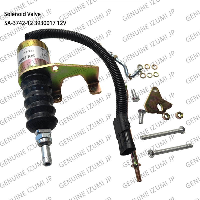 SA-3742-12 3932017 การปิดซอลีนอยด์วาล์ว 12 วอลต์ สําหรับส่วนของเครื่องยนต์ดีเซล