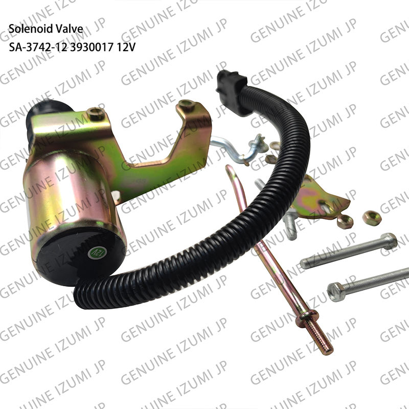 SA-3742-12 3932017 การปิดซอลีนอยด์วาล์ว 12 วอลต์ สําหรับส่วนของเครื่องยนต์ดีเซล