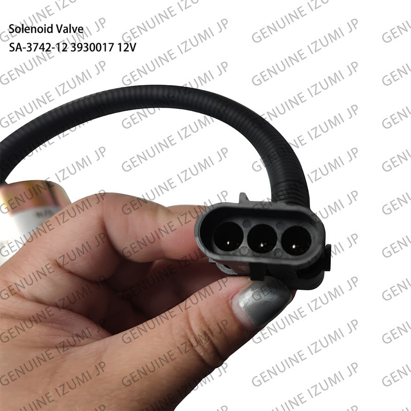 SA-3742-12 3932017 การปิดซอลีนอยด์วาล์ว 12 วอลต์ สําหรับส่วนของเครื่องยนต์ดีเซล